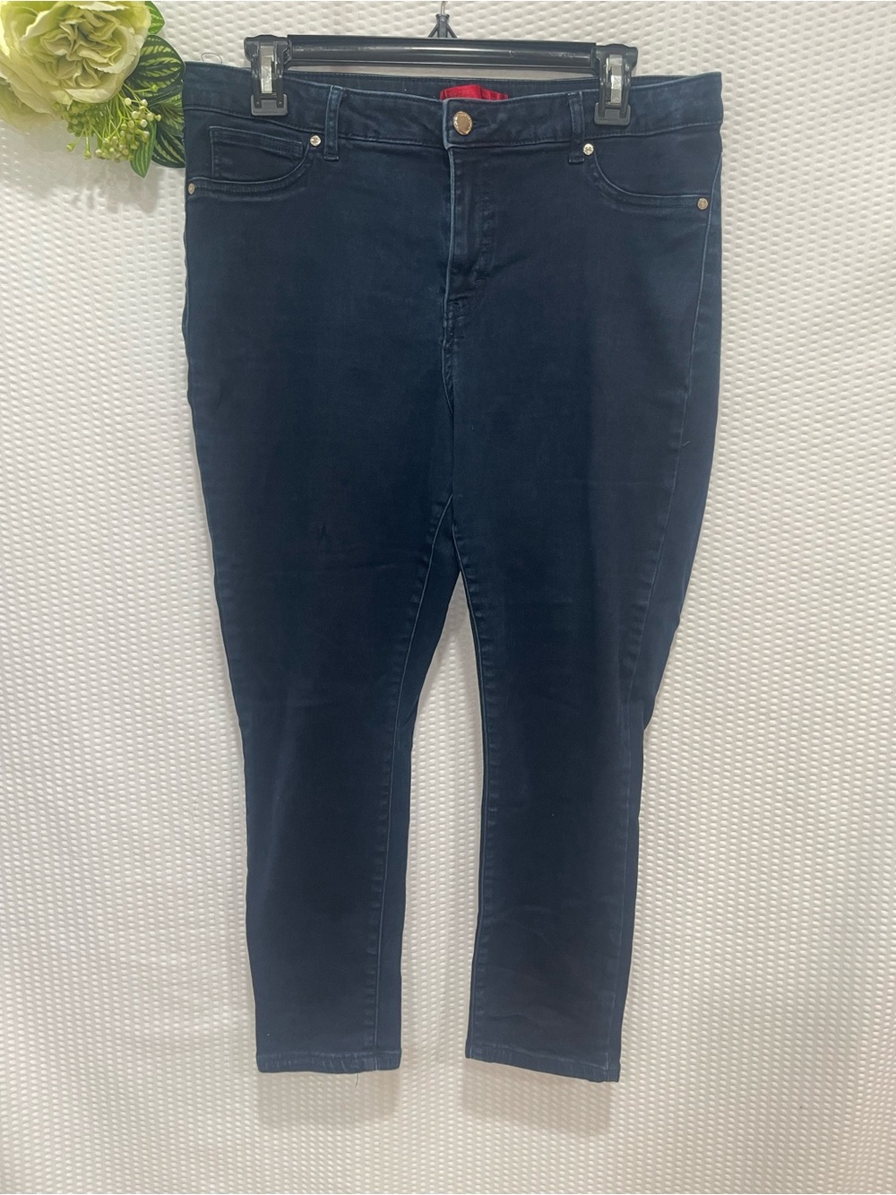 Jennifer Lopez Navy Stretch Skinny Jeans